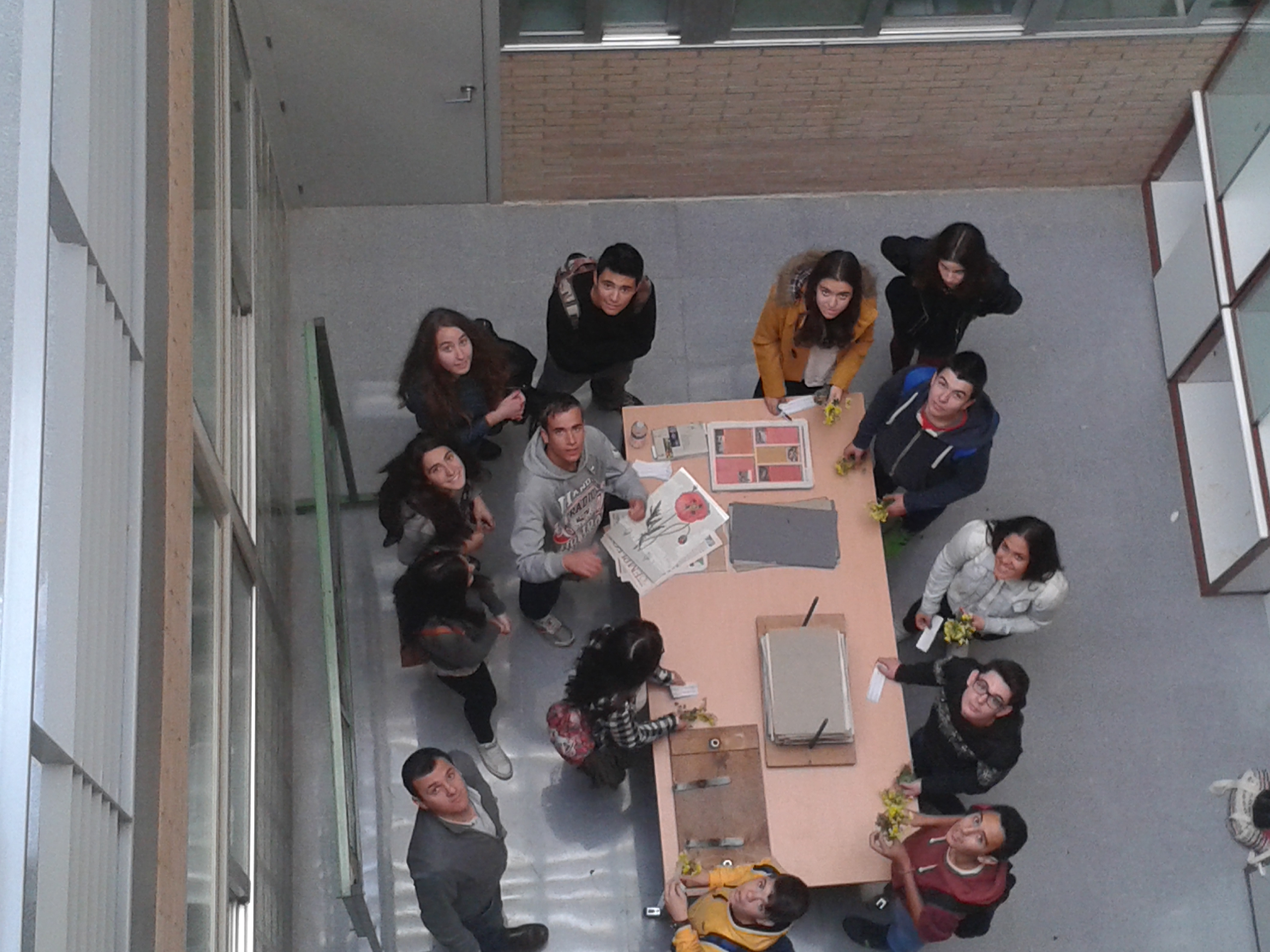 Visita de los alumnos de ciencias del Instituto Aurantia (Benahadux, Almería)